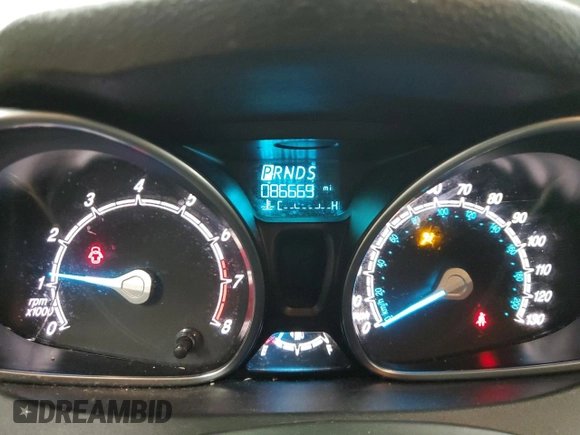 2017 Ford Fiesta SE with VIN 3FADP4EJ7HM169727, listed as a Copart auction lot 41447615 with 86,669 mi miles and Salvage Title. Bid and sale history available at carsss.com. Image 9.