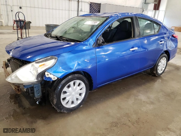 2016 Nissan Versa SV with VIN 3N1CN7AP5GL831111, listed as a Copart auction lot 48106295 with 155,839 mi miles and Salvage Title. Bid and sale history available at carsss.com. Image 1.