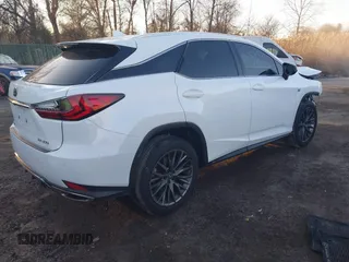 2022 Lexus RX with VIN 2T2SZMDA2NC309843, listed as a IAAI auction lot 41498875 with 54,296 mi miles. Bid and sale history available at carsss.com. Image 4.