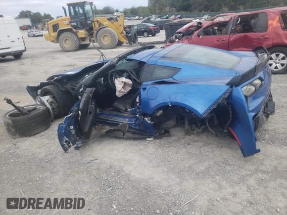 2016 Chevrolet Corvette Z06 3LZ with VIN 1G1YT2D67G5609936, listed as a Copart auction lot 76059574 with 0 mi miles and Salvage Title. Bid and sale history available at carsss.com. Image 2.