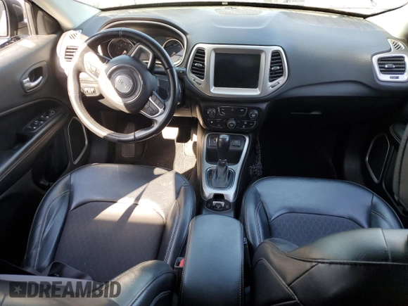 2017 Jeep Compass Latitude with VIN 3C4NJCBB6HT669441, listed as a Copart auction lot 49225475 with 61,568 mi miles and Salvage title. Bid and sale history available at DreamBid. Image 8.