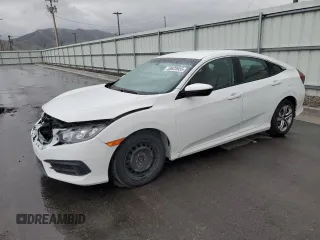2017 Honda Civic LX z VIN 19XFC2F50HE021546, wystawiony jako Copart lot #53628955 z przebiegiem 152 512 mil mil oraz Szkoda całkowita • Salvage title. Historia ofert i sprzedaży dostępna na DreamBid. Obrazek 1.