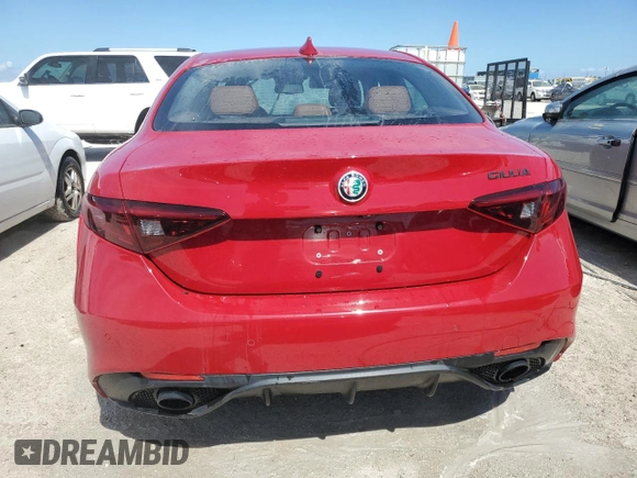 2019 Alfa Romeo Giulia Sport with VIN ZARFAMAN2K7605257, listed as a Copart auction lot 75080484 with 0 mi miles and Non Repairable. Bid and sale history available at carsss.com. Image 6.
