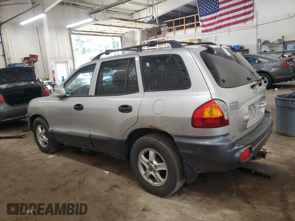 2004 Hyundai Santa Fe GLS with VIN KM8SC13D14U580633, listed as a Copart auction lot 61255995 with 207,212 mi miles and Clean title. Bid and sale history available at DreamBid. Image 2.
