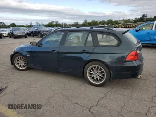 2007 BMW 3 Series 328i with VIN WBAVS13537FX15839, listed as a Copart auction lot 66952054 with 211,112 mi miles and Salvage Title. Bid and sale history available at carsss.com. Image 2.