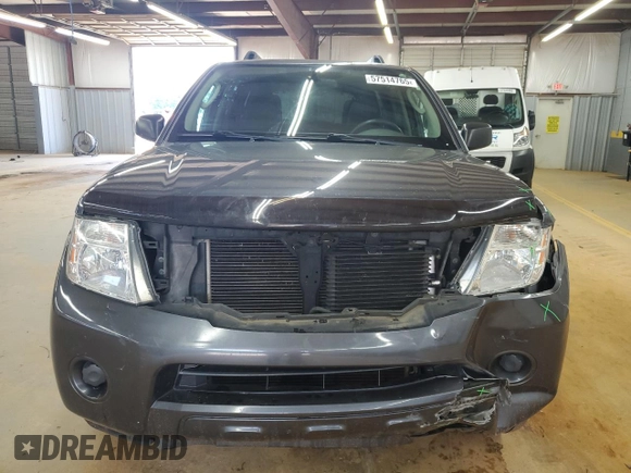 2012 Nissan Pathfinder LE z VIN 5N1AR1NB3CC630670, wystawiony jako Copart lot #57514765 z przebiegiem 92 019 mil mil oraz Szkoda całkowita • Salvage title. Historia ofert i sprzedaży dostępna na DreamBid. Obrazek 5.