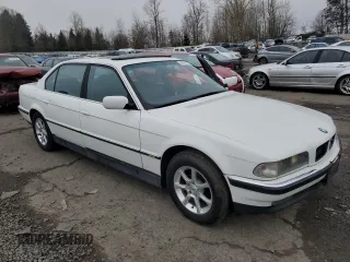 1997 BMW 7 Series 740il with VIN WBAGJ8320VDL44402, listed as a Copart auction lot 88988165 with 167,187 mi miles and Clean Title. Bid and sale history available at carsss.com. Image 4.