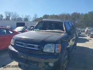2003 Toyota Sequoia Limited with VIN 5TDBT48AX3S199046, listed as a IAAI auction lot 41853140 with 170,958 mi miles. Bid and sale history available at carsss.com. Image 6.