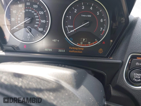 2016 BMW 2 Series 228i xDrive with VIN WBA1L9C50GV324910, listed as a IAAI auction lot 42153692 with 48,785 mi miles and . Bid and sale history available at DreamBid. Image 7.