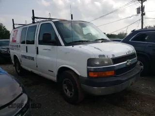 2004 Chevrolet Express Cargo Van with VIN 1GCGG25V341159668, listed as a Copart auction lot 65355864 with Not Provided miles and Salvage Title. Bid and sale history available at carsss.com. Image 4.