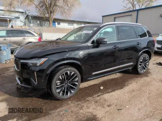 2025 Volvo XC90 with VIN YV4H60PB8S1350320, listed as a Copart auction lot 55696725 with 2,675 mi miles and Salvage title. Bid and sale history available at DreamBid. Image 1.