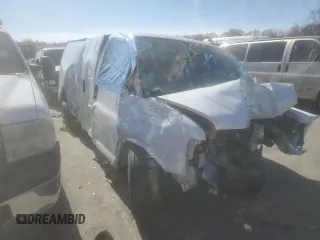 2024 GMC Savana Cargo Van with VIN 1GTZ7HFP5R1102780, listed as a Copart auction lot 42797835 with 0 mi miles and Salvage Title. Bid and sale history available at carsss.com. Image 4.