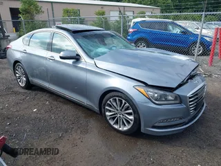 2017 Genesis G80 3.8L with VIN KMHGN4JEXHU177401, listed as a IAAI auction lot 42743047 with 62,013 mi miles and . Bid and sale history available at DreamBid. Image 1.