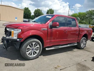 2018 Ford F-150 XL with VIN 1FTEW1EG6JFA60217, listed as a Copart auction lot 58437325 with 102,665 mi miles and Salvage title. Bid and sale history available at DreamBid. Image 1.
