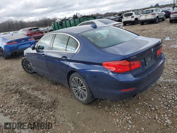 2019 BMW 5 Series 530i with VIN WBAJA5C52KWW14762, listed as a Copart auction lot 86589314 with 36,035 mi miles and Salvage Title. Bid and sale history available at carsss.com. Image 2.