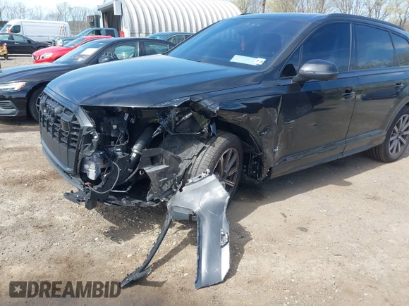 2023 Audi Q7 Premium Plus with VIN WA1LCBF77PD031019, listed as a IAAI auction lot 41900085 with 29,277 mi miles and . Bid and sale history available at DreamBid. Image 6.
