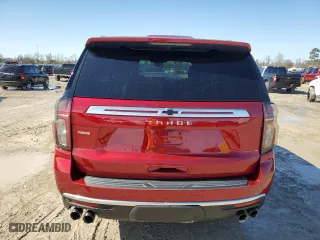 2023 Chevrolet Tahoe High Country with VIN 1GNSKTKL2PR201147, listed as a Copart auction lot 41833955 with 0 mi miles and Salvage Title. Bid and sale history available at carsss.com. Image 6.