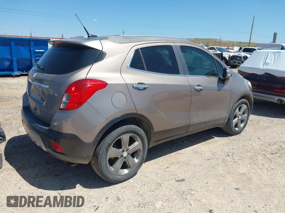 2014 Buick Encore Convenience with VIN KL4CJBSB5EB786291, listed as a IAAI auction lot 41972547 with 108,534 mi miles and . Bid and sale history available at DreamBid. Image 4.