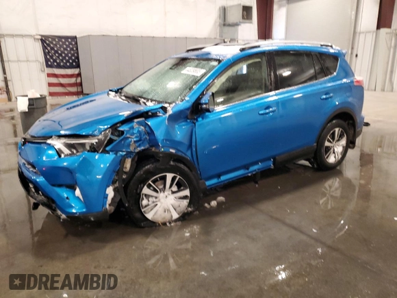 2018 Toyota RAV4 XLE with VIN JTMRFREV3JJ748218, listed as a Copart auction lot 44839665 with 74,791 mi miles and Salvage Title. Bid and sale history available at DreamBid. Image 1.