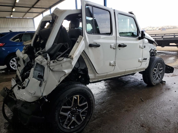 2025 Jeep Wrangler Sahara with VIN 1C4PJXEN0SW500555, listed as a Copart auction lot 83961344 with Not Provided miles and Salvage Title. Bid and sale history available at DreamBid. Image 3.