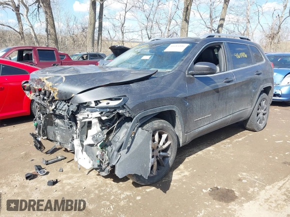 2015 Jeep Cherokee Limited with VIN 1C4PJMDB7FW591772, listed as a IAAI auction lot 41684106 with 118,708 mi miles and . Bid and sale history available at DreamBid. Image 6.