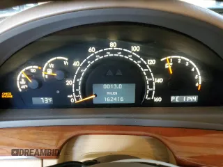 2005 Mercedes-Benz S-Class 4.3L with VIN WDBNG70J85A449008, listed as a Copart auction lot 78290644 with 162,416 mi miles and Clean Title. Bid and sale history available at carsss.com. Image 9.