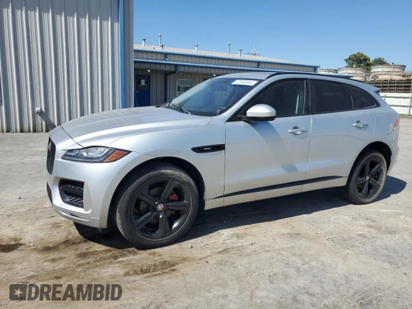 2017 Jaguar F-Pace 20d R-Sport with VIN SADCL2BN3HA098895, listed as a Copart auction lot 57343355 with 122,041 mi miles and Clean title. Bid and sale history available at DreamBid. Image 1.