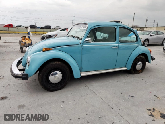 1974 Volkswagen Beetle with VIN 1142451120, listed as a Copart auction lot 63041995 with 10,102 mi miles and Salvage title. Bid and sale history available at DreamBid. Image 1.