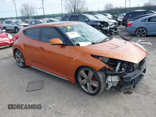 2013 Hyundai Veloster Turbo with VIN KMHTC6AE2DU122905, listed as a IAAI auction lot 41202677 with 113,535 mi miles and . Bid and sale history available at DreamBid. Image 1.