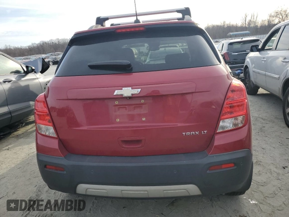 2015 Chevrolet Trax LT with VIN KL7CJLSB4FB099233, listed as a Copart auction lot 45752555 with 78,326 mi miles and Salvage Title. Bid and sale history available at carsss.com. Image 6.