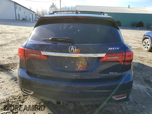2014 Acura MDX Advance with VIN 5FRYD4H85EB023189, listed as a Copart auction lot 42952214 with Not provided miles and Clean title. Bid and sale history available at DreamBid. Image 6.