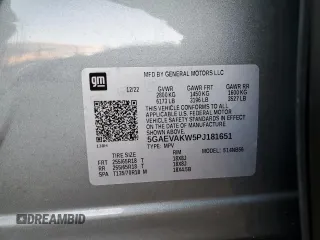 2023 Buick Enclave Essence with VIN 5GAEVAKW5PJ181651, listed as a Copart auction lot 86340304 with 27,265 mi miles and Salvage Title. Bid and sale history available at carsss.com. Image 15.