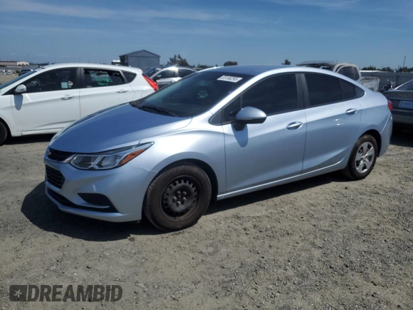 2018 Chevrolet Cruze LS with VIN 1G1BC5SM6J7227319, listed as a Copart auction lot 55156295 with 93,170 mi miles and Salvage Title. Bid and sale history available at DreamBid. Image 1.
