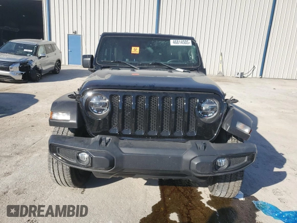 2021 Jeep Wrangler Unlimited Willys with VIN 1C4HJXDM8MW530712, listed as a Copart auction lot 54873175 with 54,598 mi miles and Salvage Title. Bid and sale history available at DreamBid. Image 5.