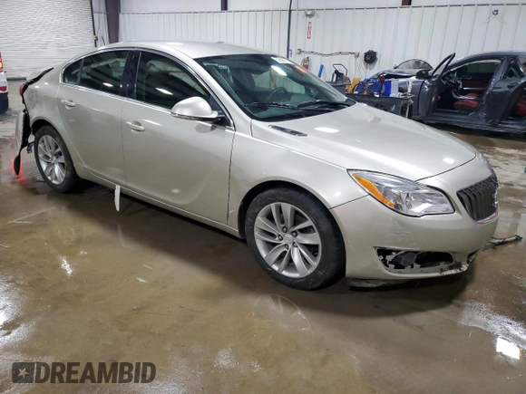 2016 Buick Regal with VIN 2G4GK5EX7G9102676, listed as a Copart auction lot 57868975 with 40,287 mi miles and Salvage title. Bid and sale history available at DreamBid. Image 4.