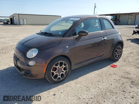 2014 FIAT 500 Sport z VIN 3C3CFFBRXET276016, wystawiony jako Copart lot #52253235 z przebiegiem 152 884 mil mil oraz Szkoda całkowita • Salvage title. Historia ofert i sprzedaży dostępna na DreamBid. Obrazek 1.