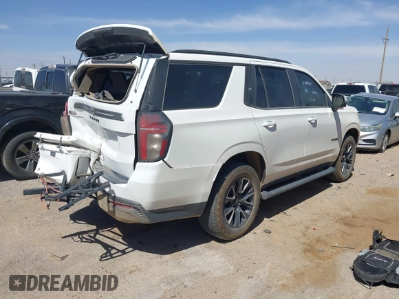 2021 Chevrolet Tahoe Z71 with VIN 1GNSKPKD6MR292371, listed as a IAAI auction lot 41862119 with 81,119 mi miles and . Bid and sale history available at DreamBid. Image 4.