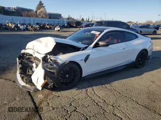 2022 BMW M4 Competition with VIN WBS33AZ09NCJ20276, listed as a Copart auction lot 42850615 with 0 mi miles and Salvage Title. Bid and sale history available at carsss.com. Image 1.