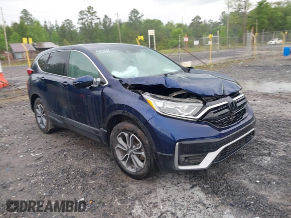 2022 Honda CR-V EX with VIN 5J6RW2H54NA006347, listed as a IAAI auction lot 42109034 with 44,235 mi miles and . Bid and sale history available at DreamBid. Image 1.