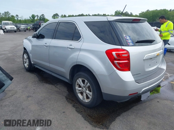 2017 Chevrolet Equinox LS with VIN 2GNALBEK6H1575339, listed as a IAAI auction lot 42041964 with 91,318 mi miles and . Bid and sale history available at carsss.com. Image 3.