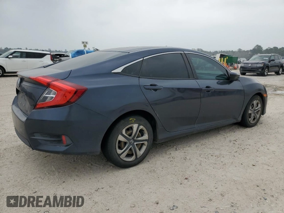 2017 Honda Civic Sedan LX with VIN 19XFC2F59HE081874, listed as a Copart auction lot 48633845 with 148,908 mi miles and Salvage Title. Bid and sale history available at carsss.com. Image 3.