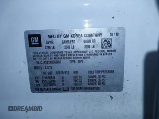 2019 Buick Encore Preferred with VIN KL4CJASBXKB762851, listed as a IAAI auction lot 41608945 with 39,719 mi miles. Bid and sale history available at carsss.com. Image 9.
