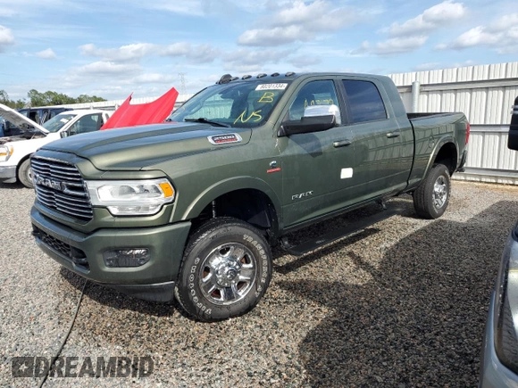 2021 Ram 2500 Laramie with VIN 3C6UR5NL0MG557541, listed as a Copart auction lot 80201334 with 44,279 mi miles and Non Repairable. Bid and sale history available at carsss.com. Image 1.