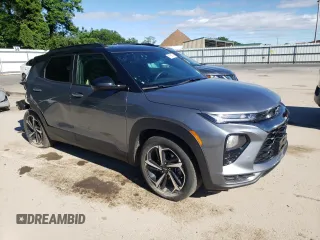 2021 Chevrolet TrailBlazer RS with VIN KL79MUSLXMB095197, listed as a Copart auction lot 61250744 with 41,244 mi miles and Salvage Title. Bid and sale history available at DreamBid. Image 4.