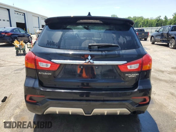 2019 Mitsubishi Outlander ES with VIN JA4AP3AU4KU034077, listed as a Copart auction lot 57586075 with 49,375 mi miles and Salvage title. Bid and sale history available at DreamBid. Image 6.