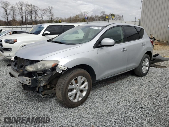 2012 Nissan Murano S with VIN JN8AZ1MW4CW206037, listed as a Copart auction lot 49327285 with 203,549 mi miles and Salvage Title. Bid and sale history available at DreamBid. Image 1.