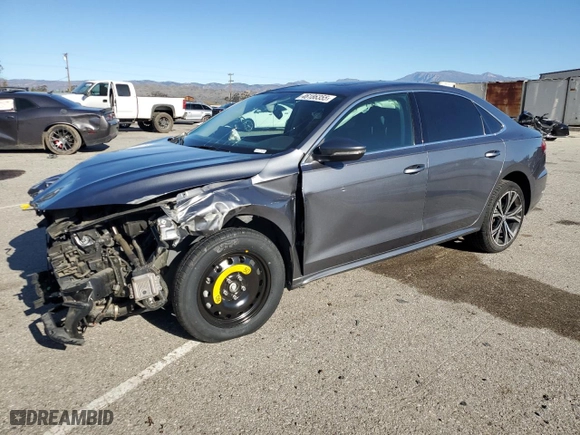 2021 Volkswagen Passat 2.0T SE with VIN 1VWSA7A39MC017324, listed as a Copart auction lot 46186355 with 39,885 mi miles and Salvage Title. Bid and sale history available at carsss.com. Image 1.