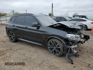 2020 BMW X3 M Competition with VIN 5YMTS0C0XL9C16466, listed as a Copart auction lot 51791004 with 0 mi miles and Salvage Title. Bid and sale history available at carsss.com. Image 4.