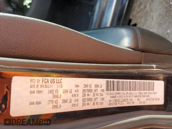 2018 Dodge Durango GT z VIN 1C4RDHDG1JC290279, wystawiony jako Copart lot #44487835 z przebiegiem 156 839 mil mil oraz Szkoda całkowita • Salvage title. Historia ofert i sprzedaży dostępna na DreamBid. Obrazek 15.