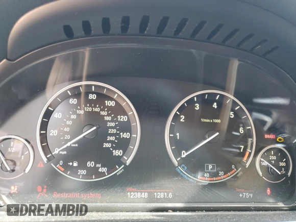 2016 BMW 5 Series 528i with VIN WBA5A5C57GD527136, listed as a Copart auction lot 50561825 with 123,848 mi miles and Clean Title. Bid and sale history available at carsss.com. Image 9.